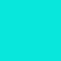 Color of #08E7DC